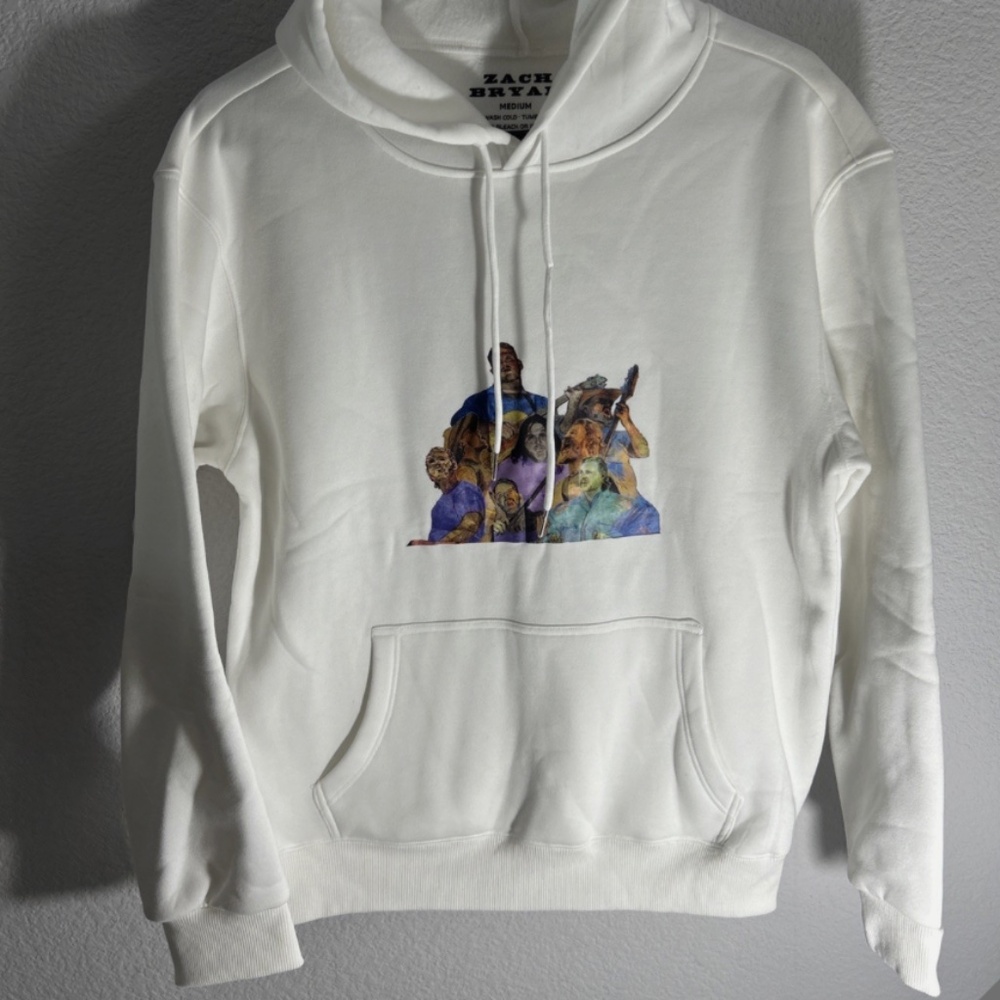 Zach Lane Bryan Quittin Time 2024 Tour White Hoodie Merch Official Men’s Medium
